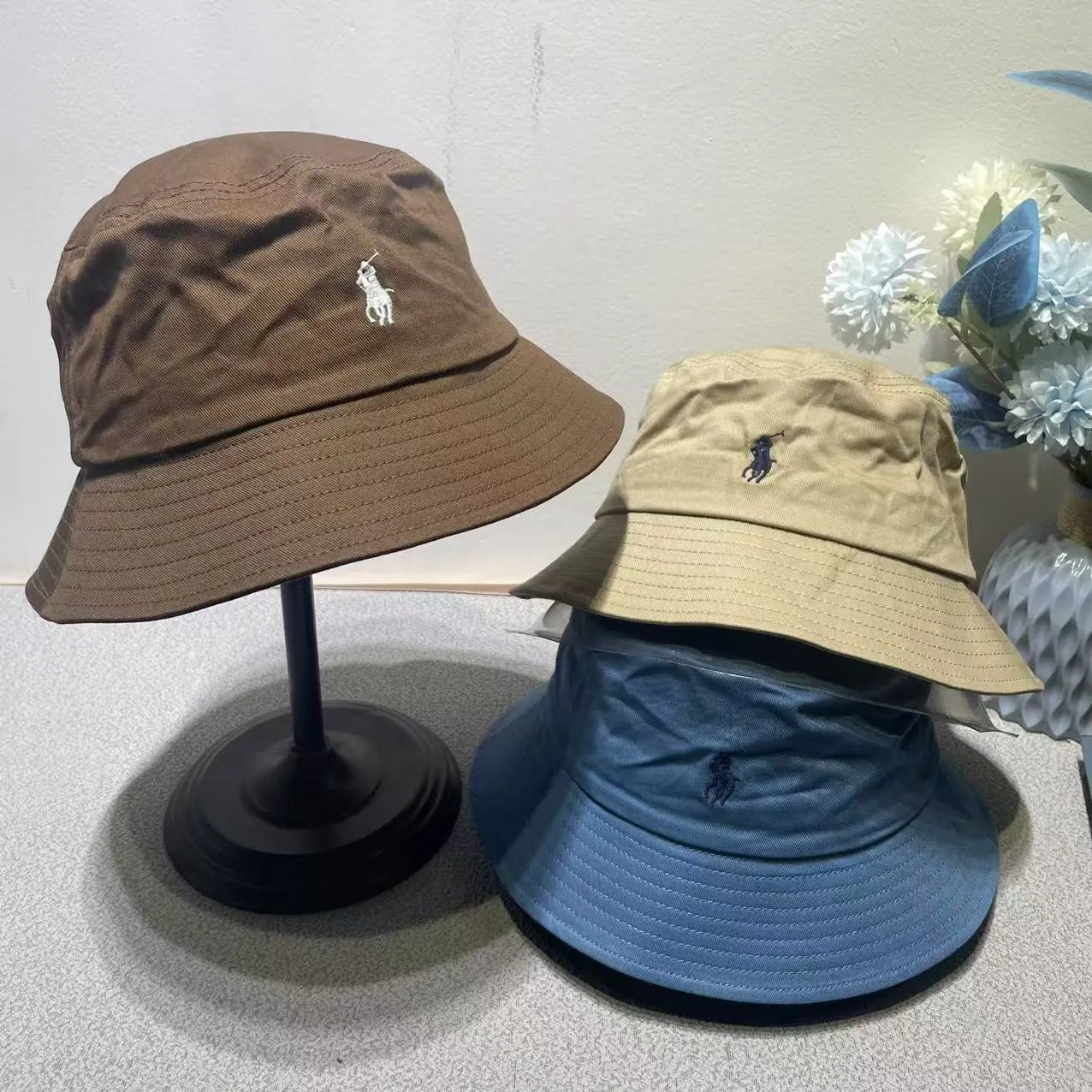 Polo Ralph Lauren Hats Embroidered Pony Bucket Hat image 3