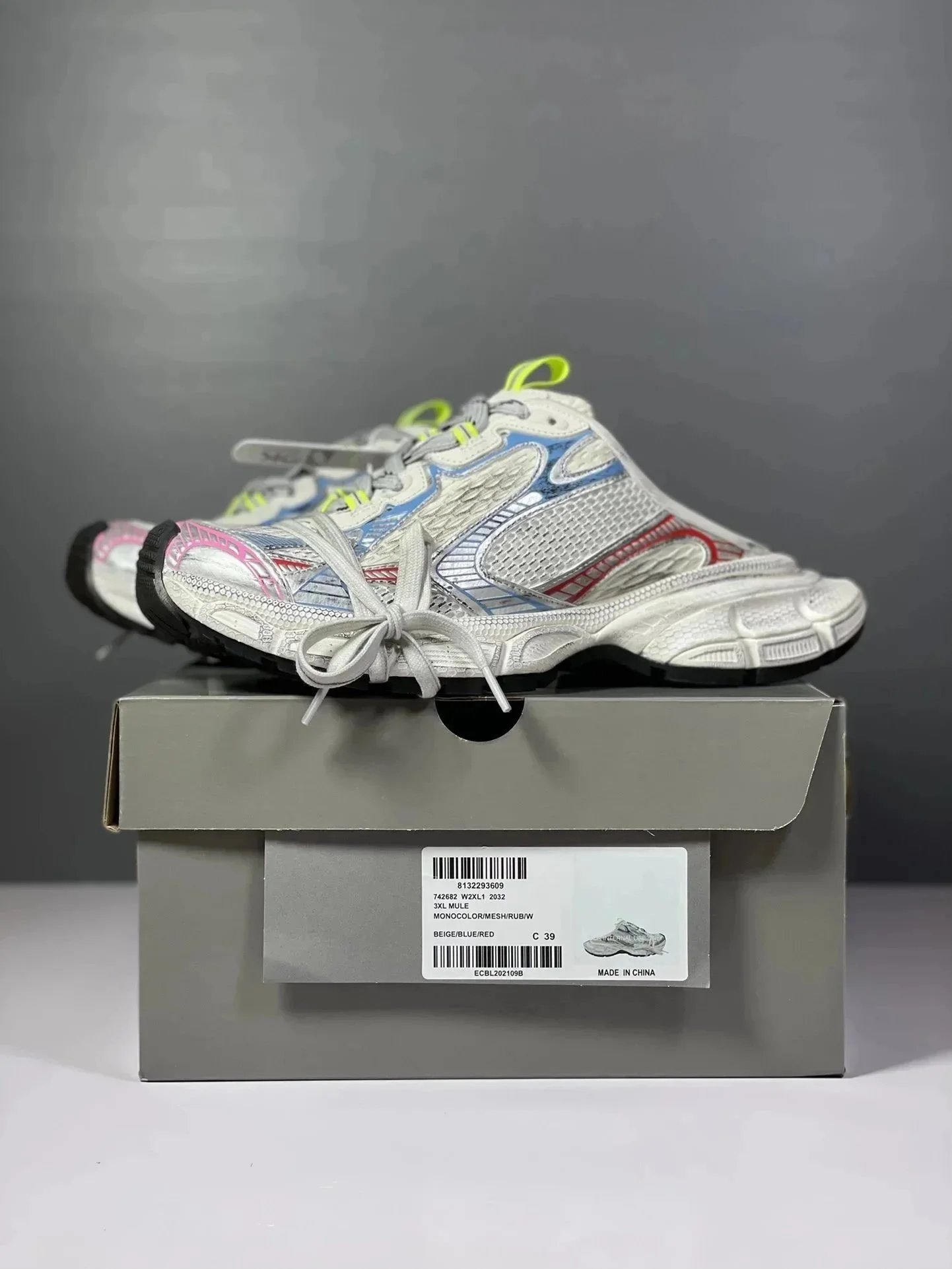 Unbranded Sneakers 3XL Mule chunky mesh — 3 XL Rainbow Half Torso 2032