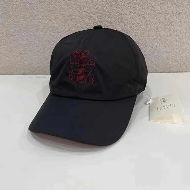 Brunello Cucinelli Hats Embroidered Baseball Cap product detail image 4
