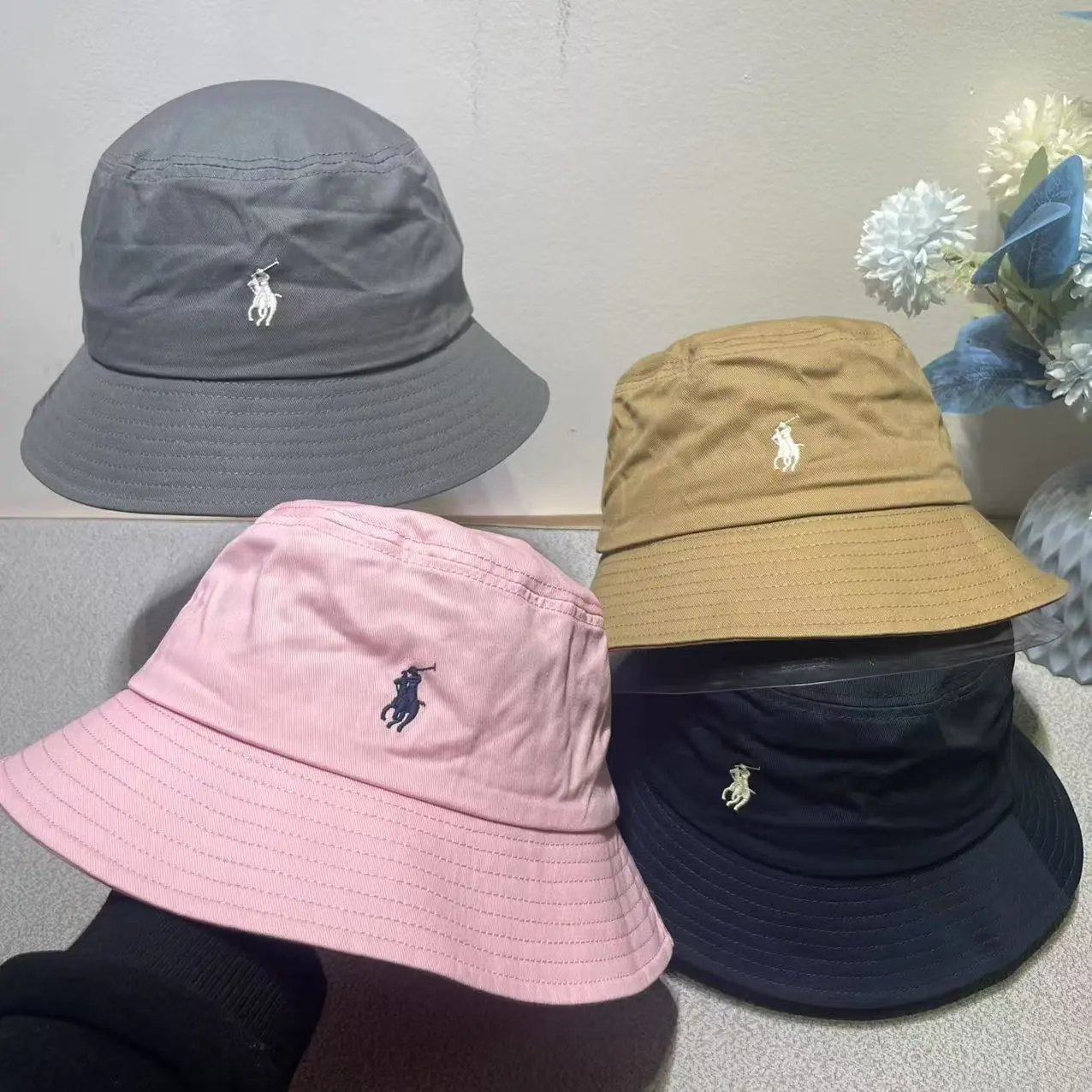 Polo Ralph Lauren Hats Embroidered Pony Bucket Hat image 1