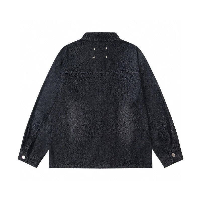 Travis Scott Denim Jacket Black Utility Style