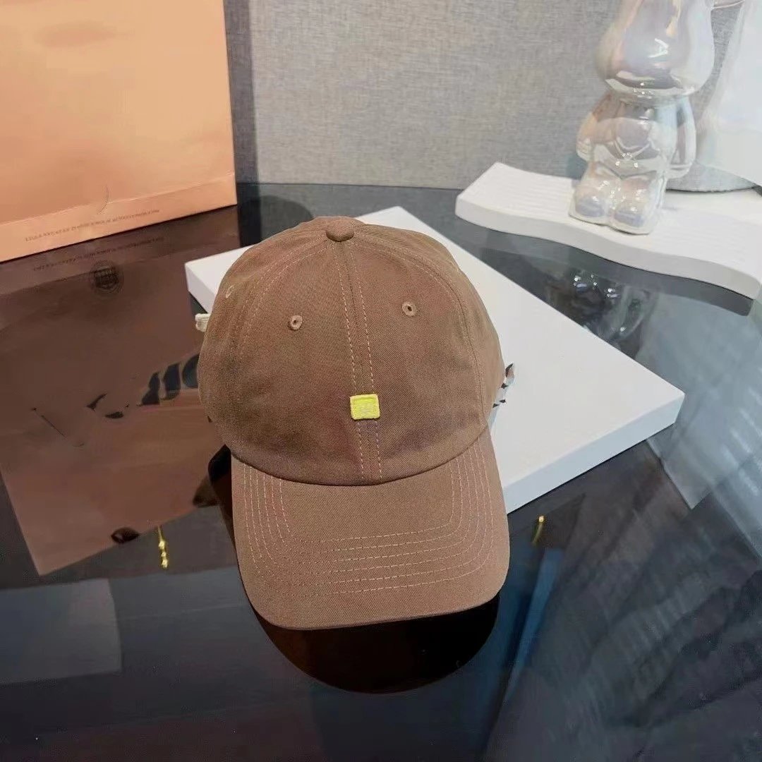 Cotton Baseball Cap Beige Brown Black Cream Minimalist Dad Hat