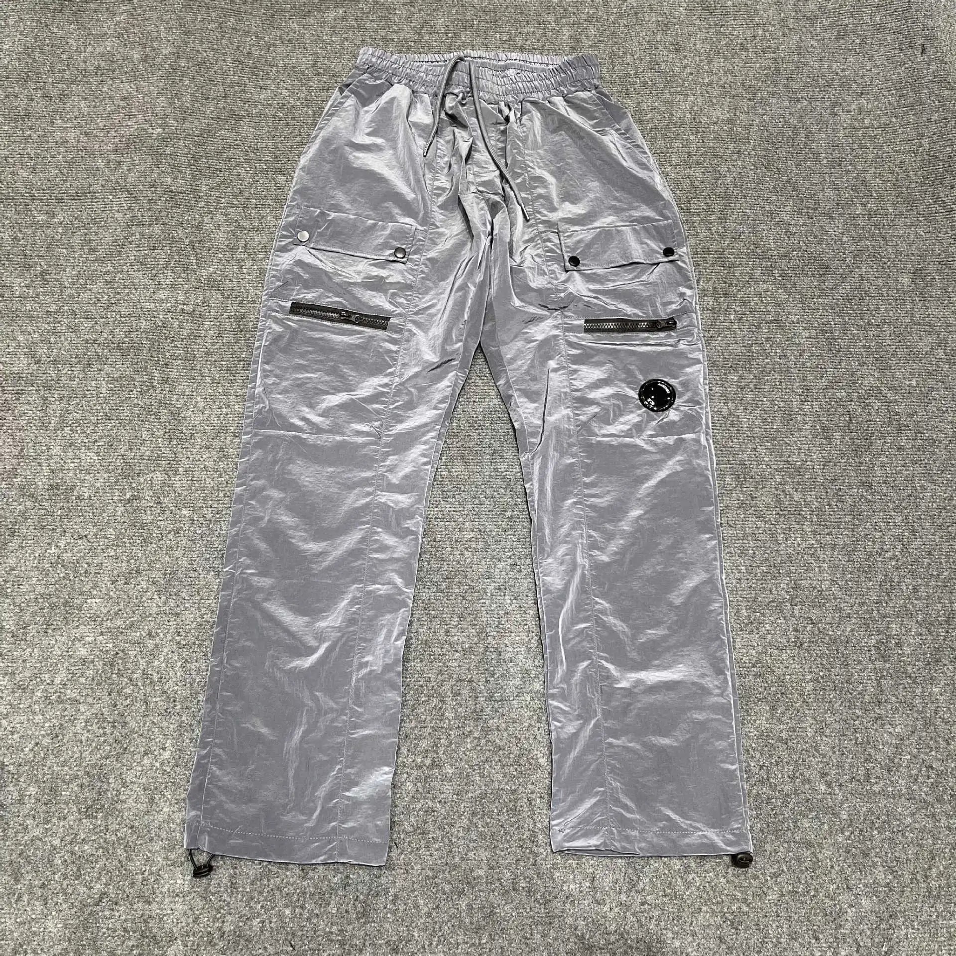 C.P. Company Goggle Pocket Pants Black Silver Olive Military Cargo