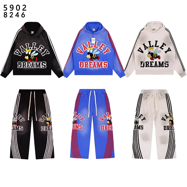 Vale Forever Hoodies & Sweatshirts Striped Bee Graphic Hoodie product detail image 4