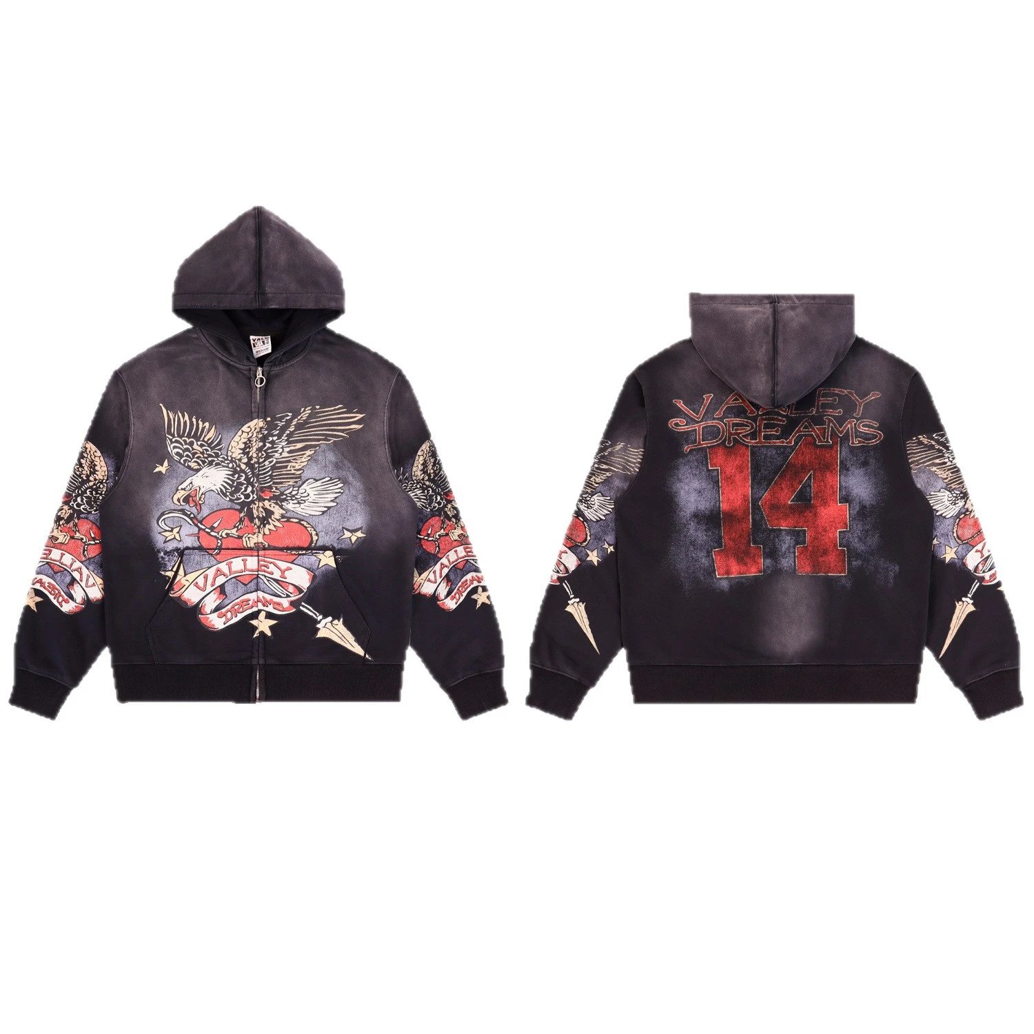 Valley Dreams Eagle Graphic Zip Hoodie and Sweatpants image 4