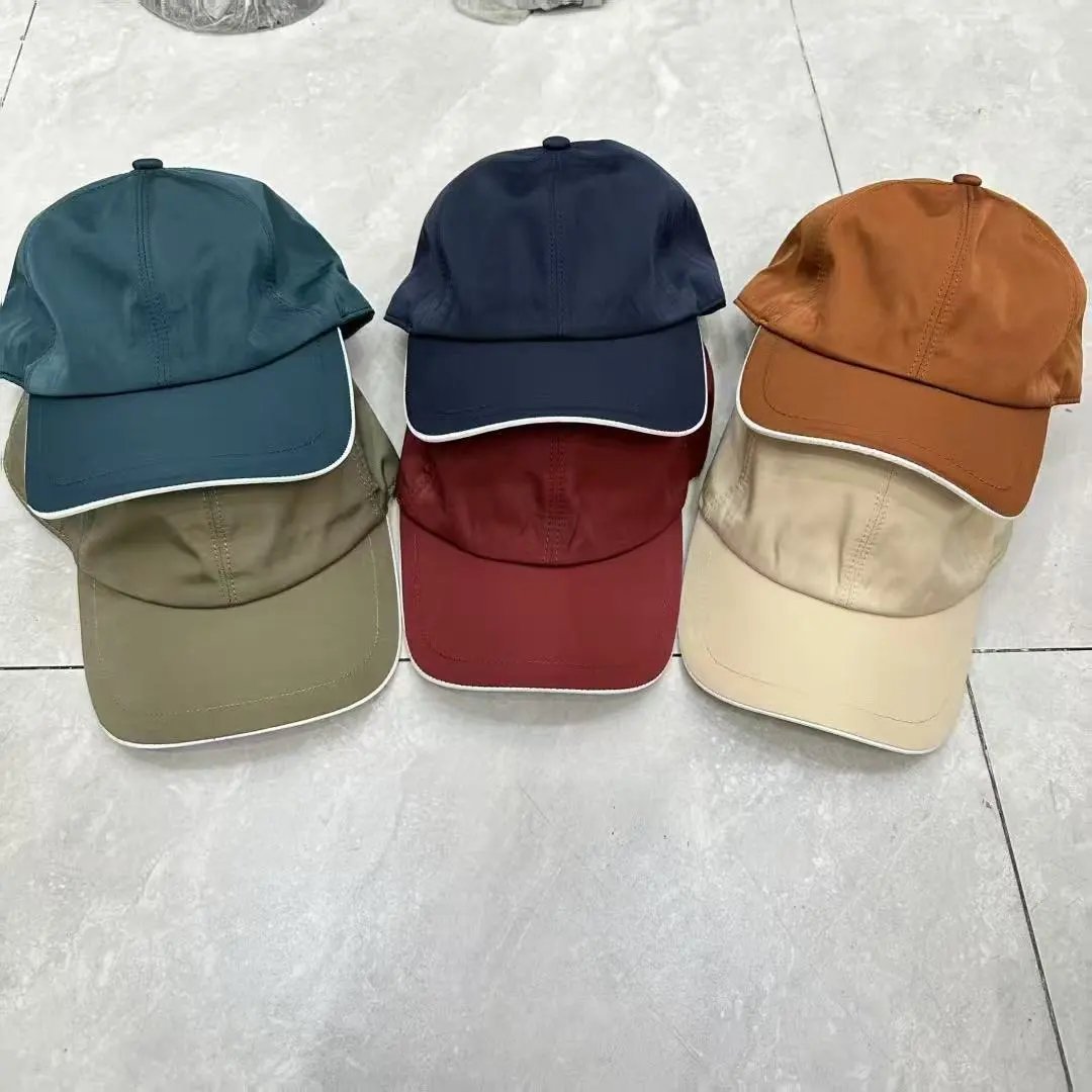 Six Panel Baseball Cap Teal Navy Rust Olive Burgundy Beige Casual Adjustable Hat