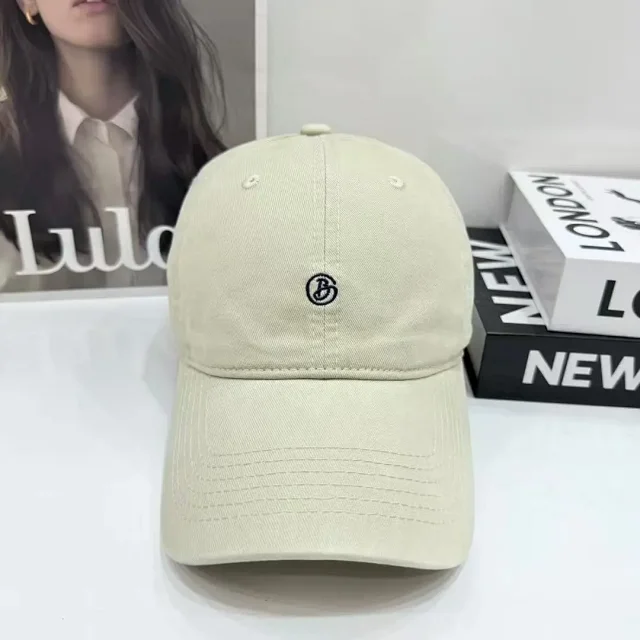 Unbranded Hats Washed Cotton Baseball Cap with Embroidered Monogram product detail image 4