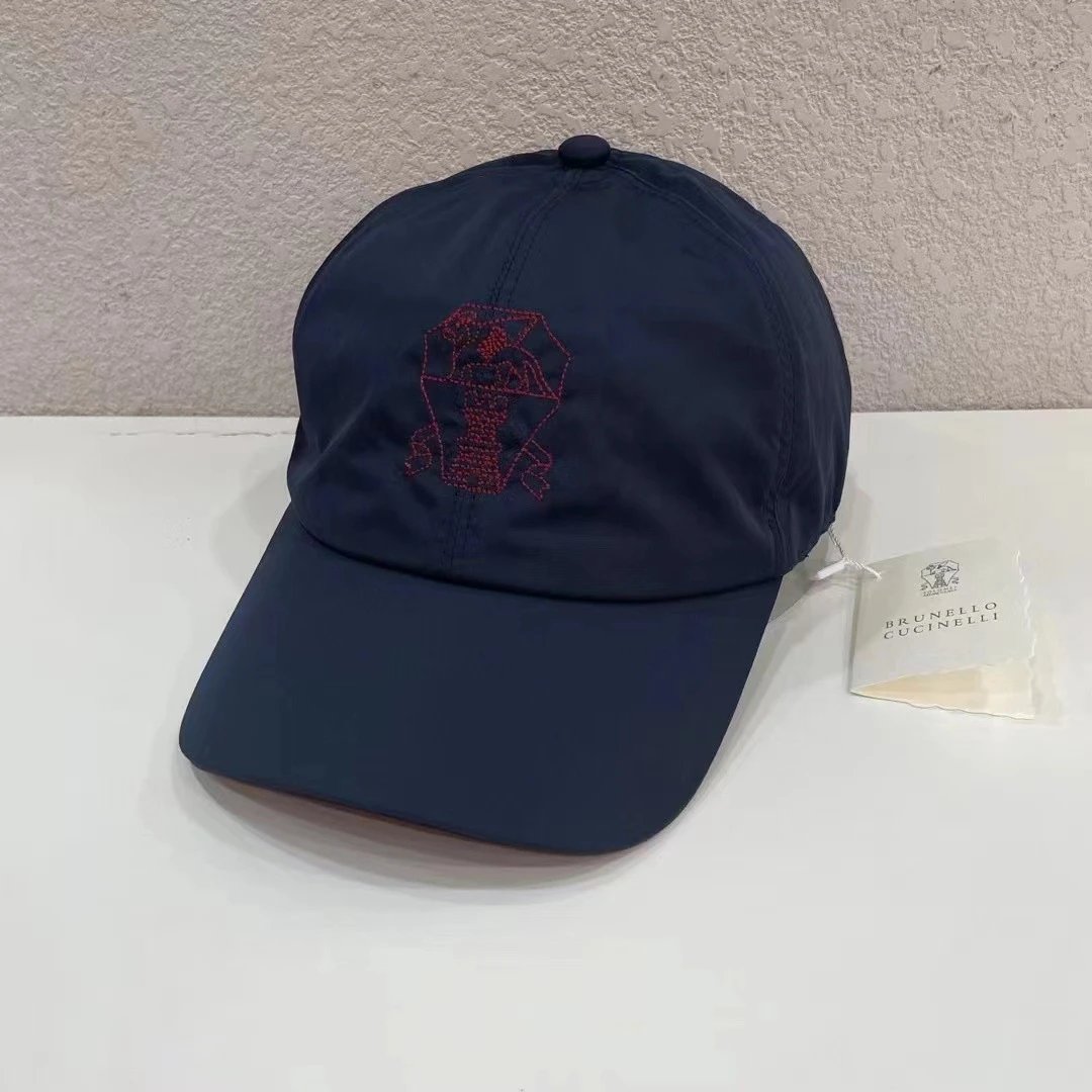 Brunello Cucinelli Hats Embroidered Baseball Cap image 4