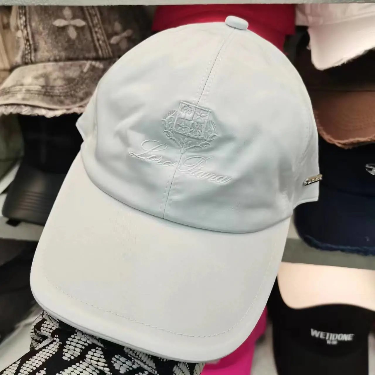 Love Moschino Embroidered Shield Logo Baseball Cap