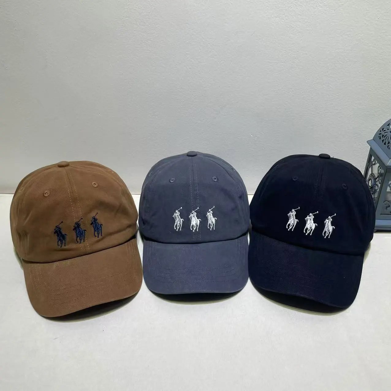 Polo Ralph Lauren Classic Navy White Pink Embroidered Pony Baseball Cap