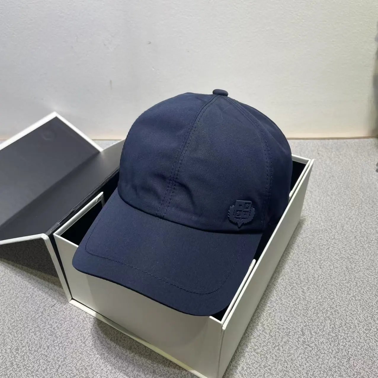 Unbranded Six-Panel Cap Navy Teal Black Ivory Classic Baseball Hat