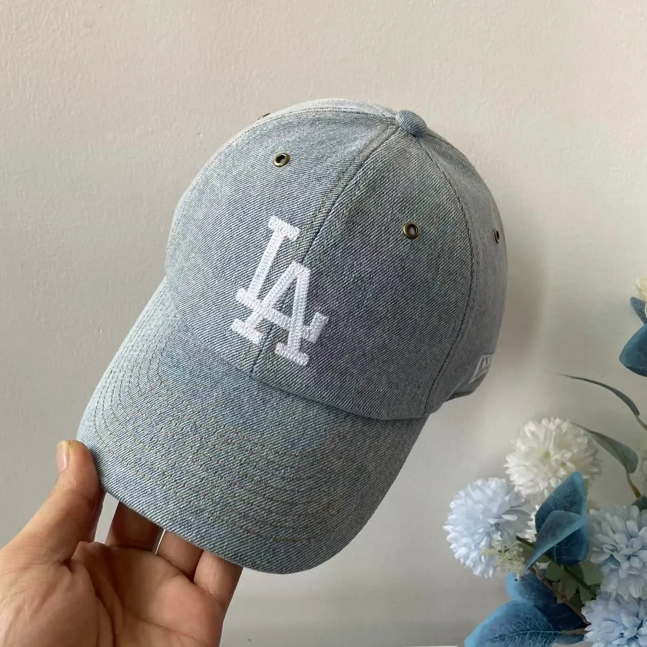 New Era 9Fifty Light Blue Denim Snapback Cap