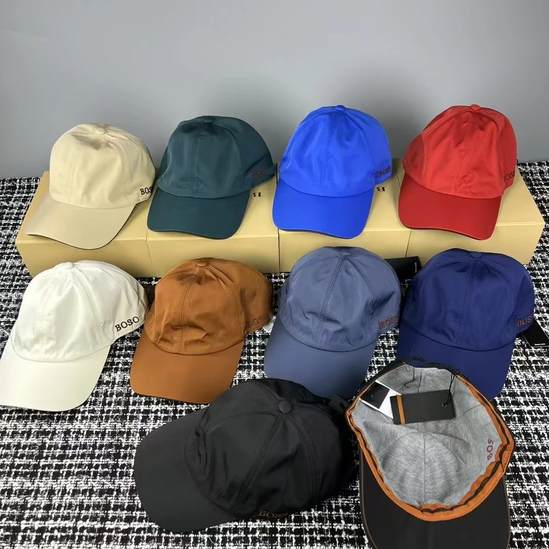 BOSO Adjustable Snapback Cap Beige Teal Blue Red White Brown Navy Black Casual Baseball Hat