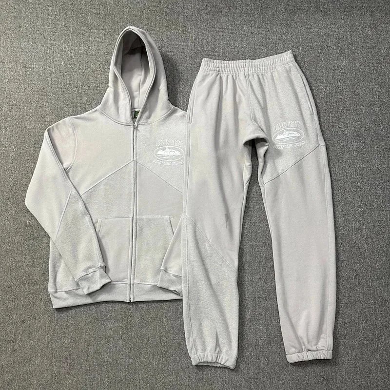 Oarney Hooded Zip-Up Green Sportswear Set