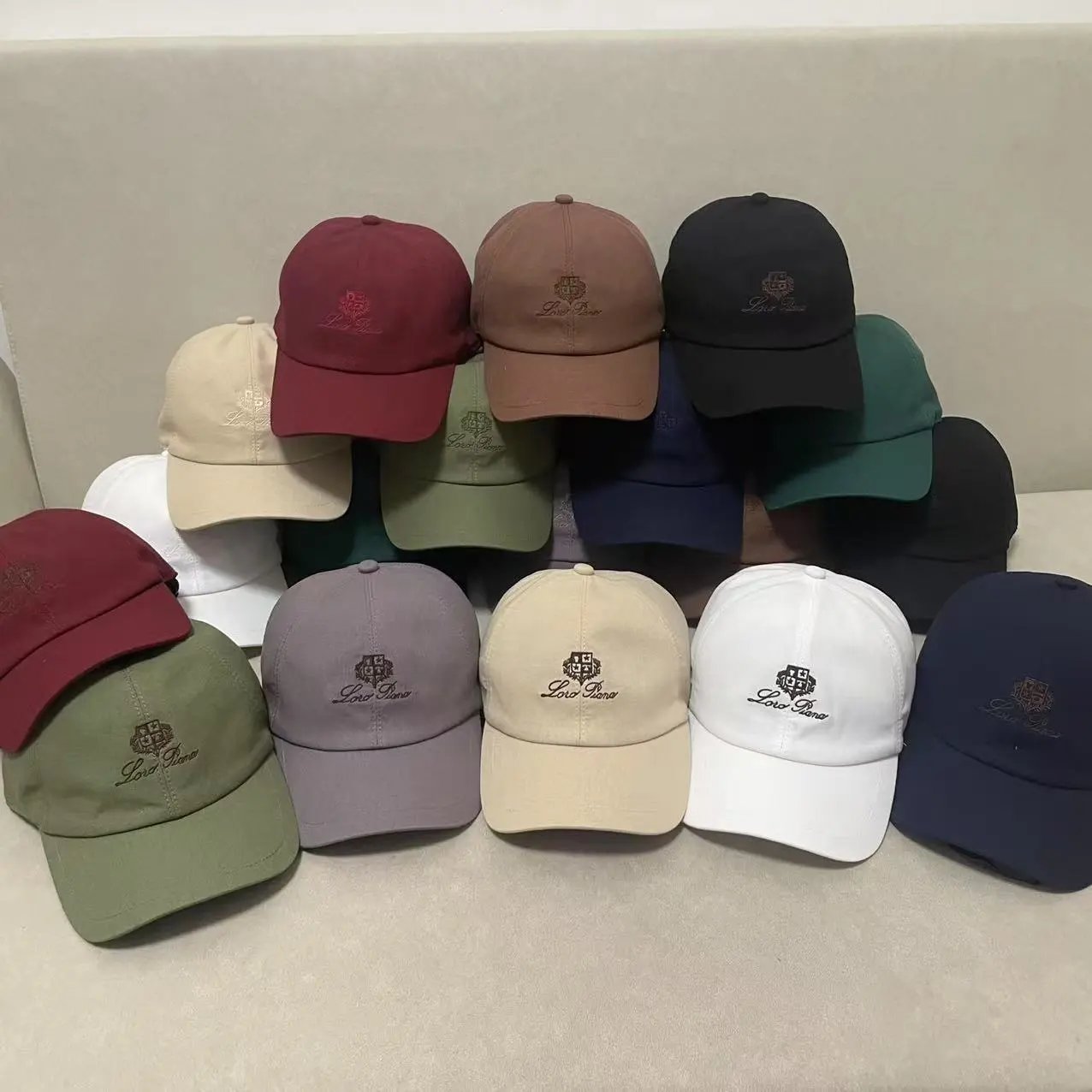 Loro Piana Hats Embroidered Crest Baseball Cap image 1