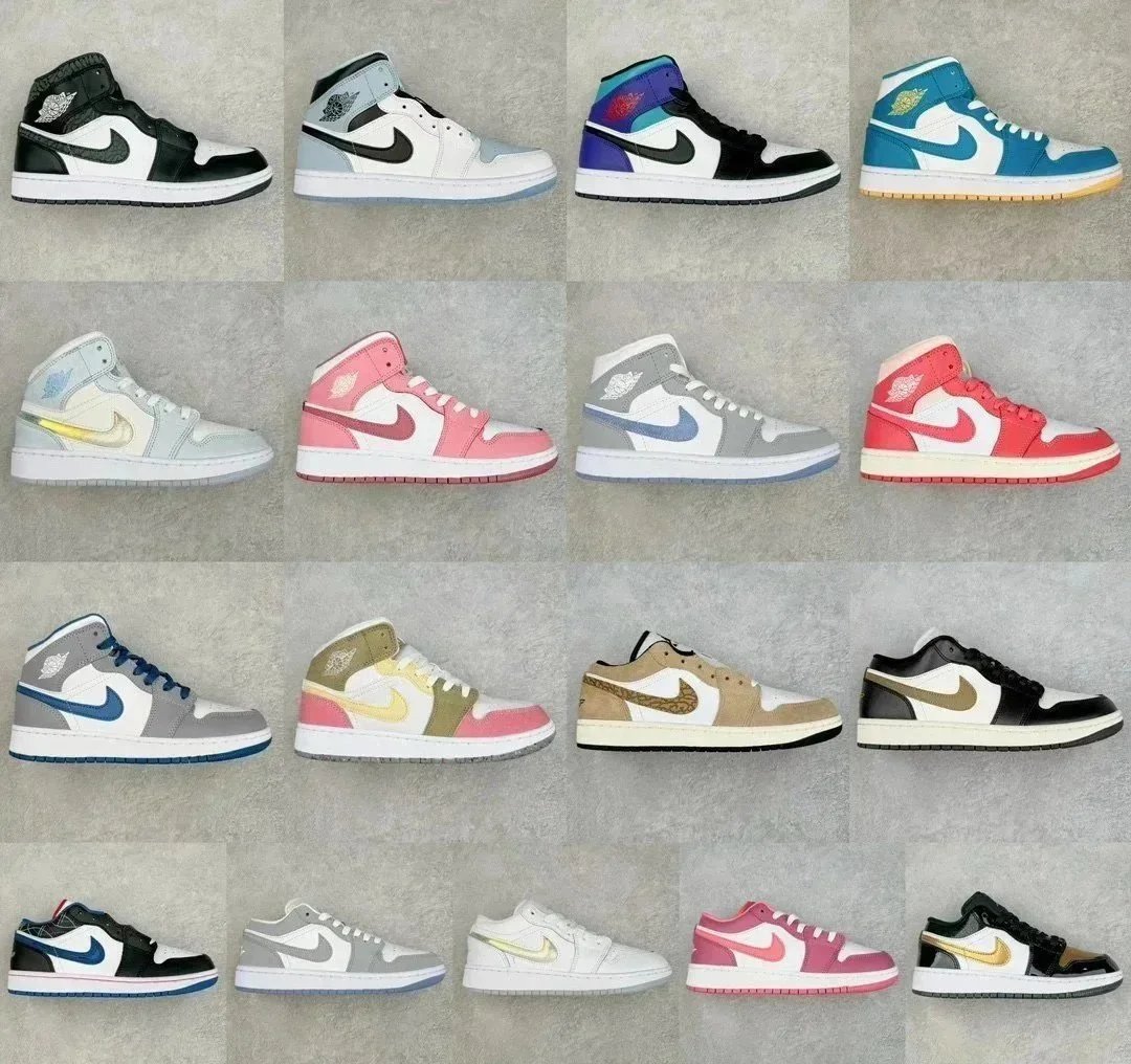 Nike Air Jordan 1 High And Low Various Colorways Casual Sneakers
