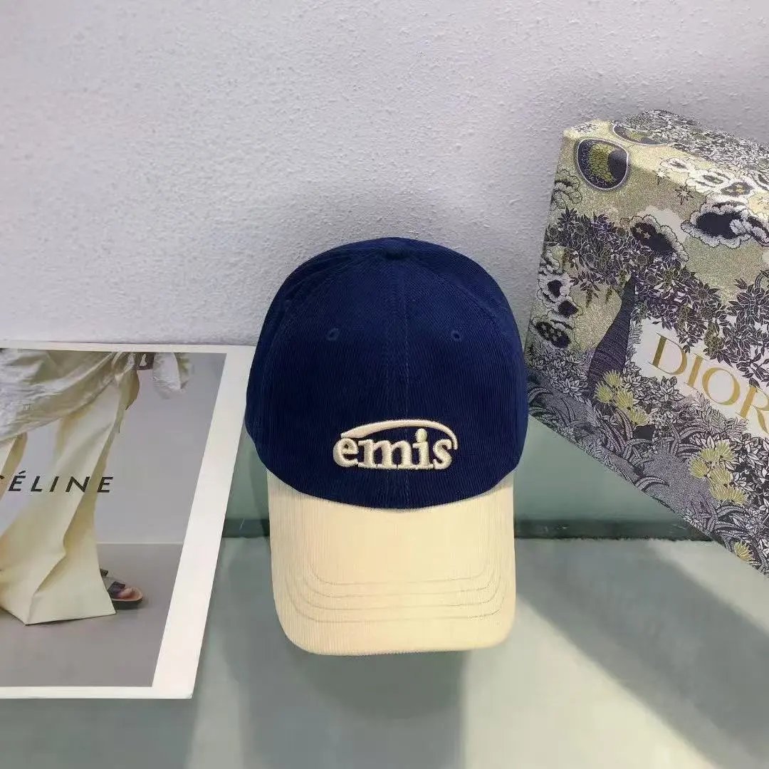 emis Hats Embroidered two-tone baseball cap — Blue
