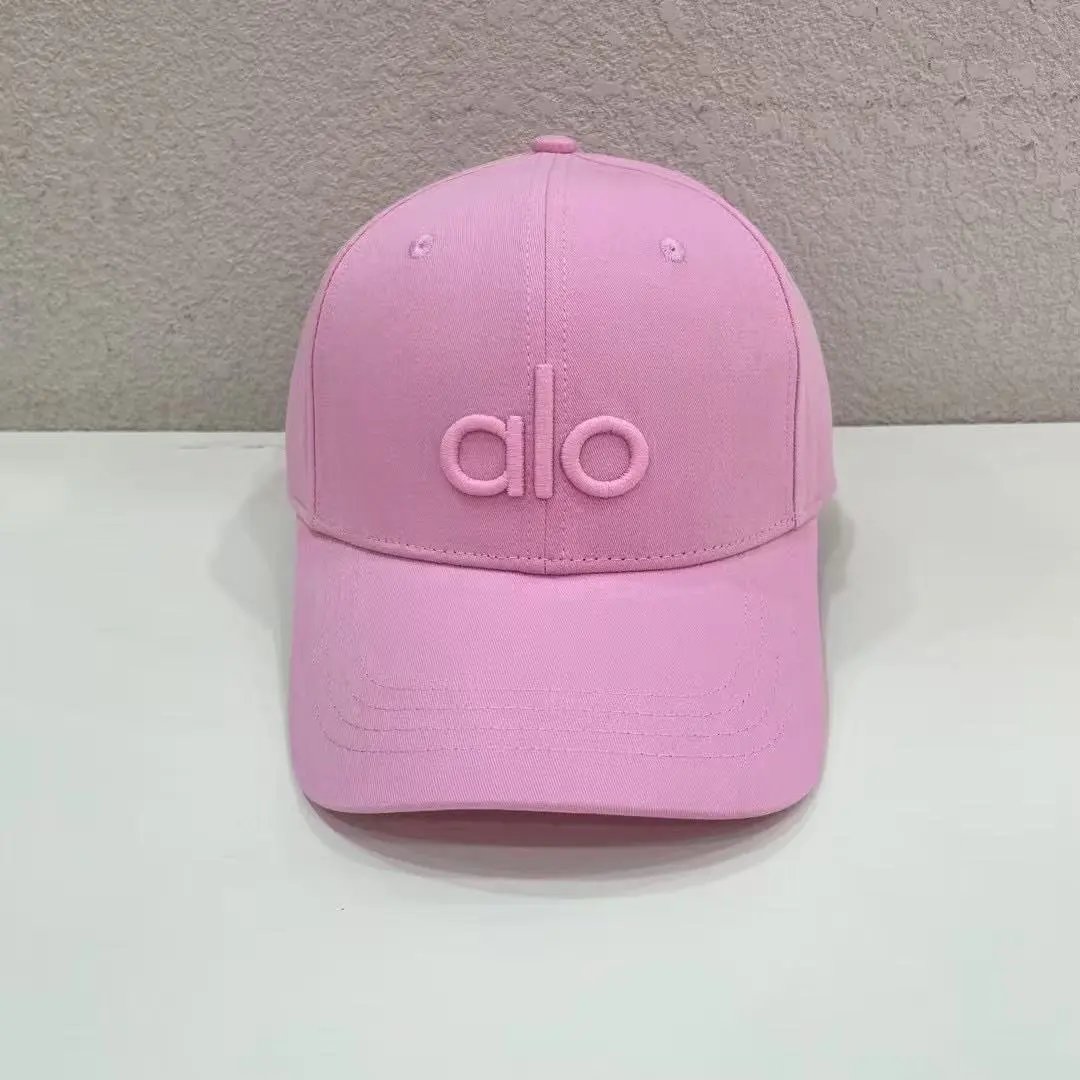 Alo Embroidered Logo Beige Casual Baseball Cap