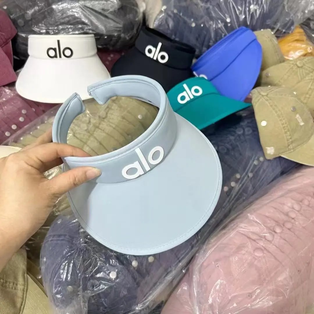 Alo Visor White Black Light Blue Royal Blue Teal Cream Sport Sun Visor