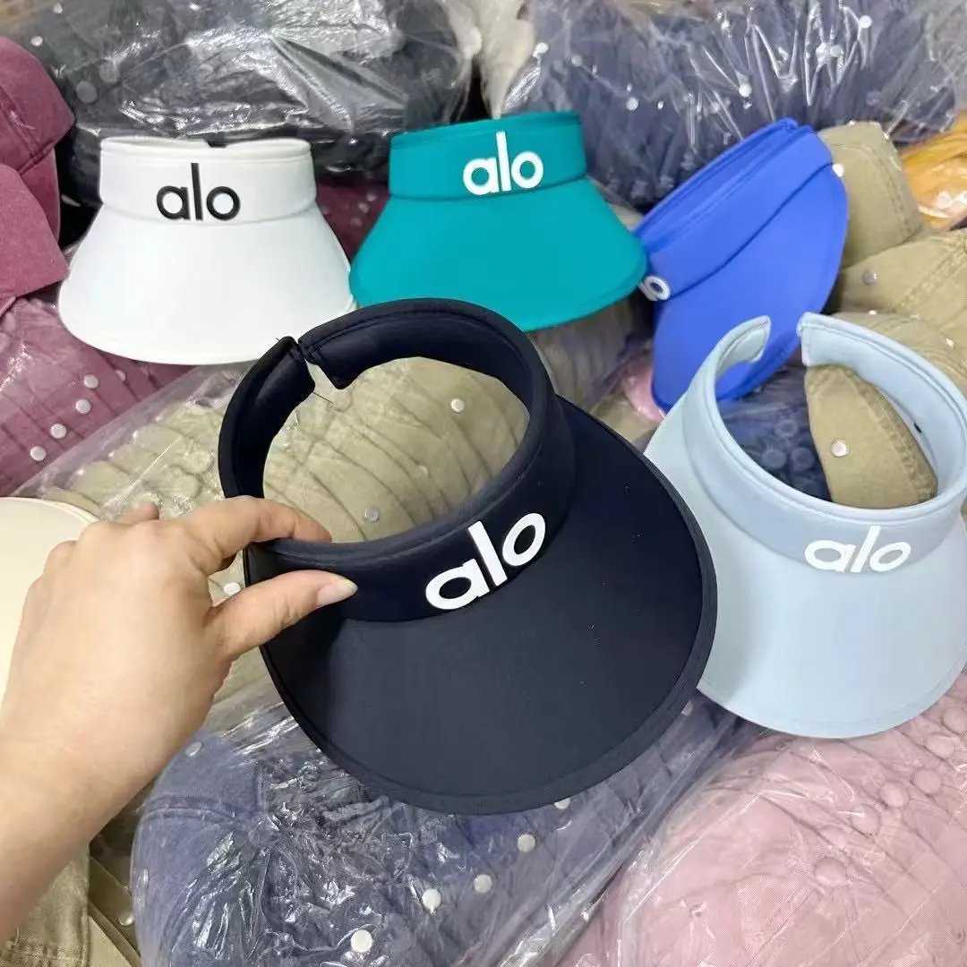Alo Visor White Black Light Blue Royal Blue Teal Cream Sport Sun Visor