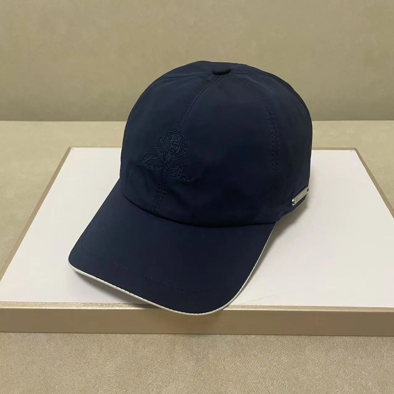 Loro Piana Hats Embroidered Logo Baseball Cap with Contrast Piping image 5