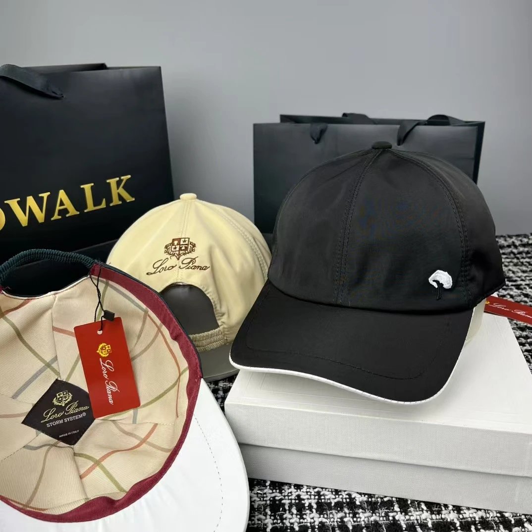 Six Panel Baseball Cap Navy Green Black Tan Beige White Casual Snapback