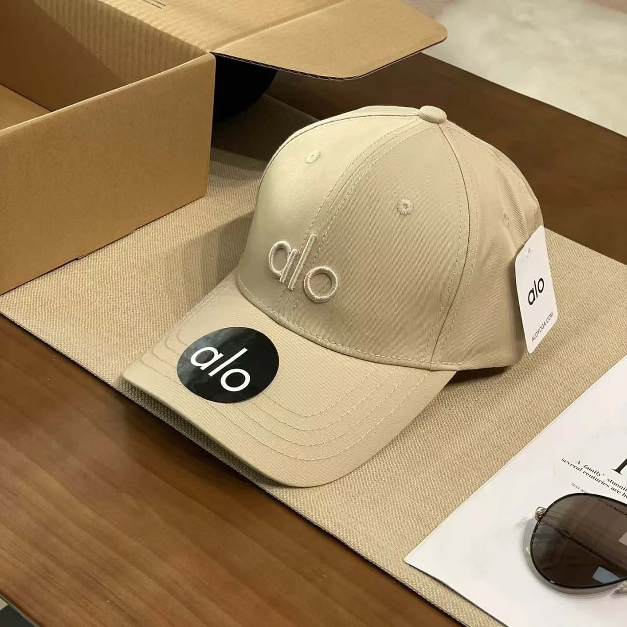 Olo Baseball Cap Black Adjustable Casual Hat