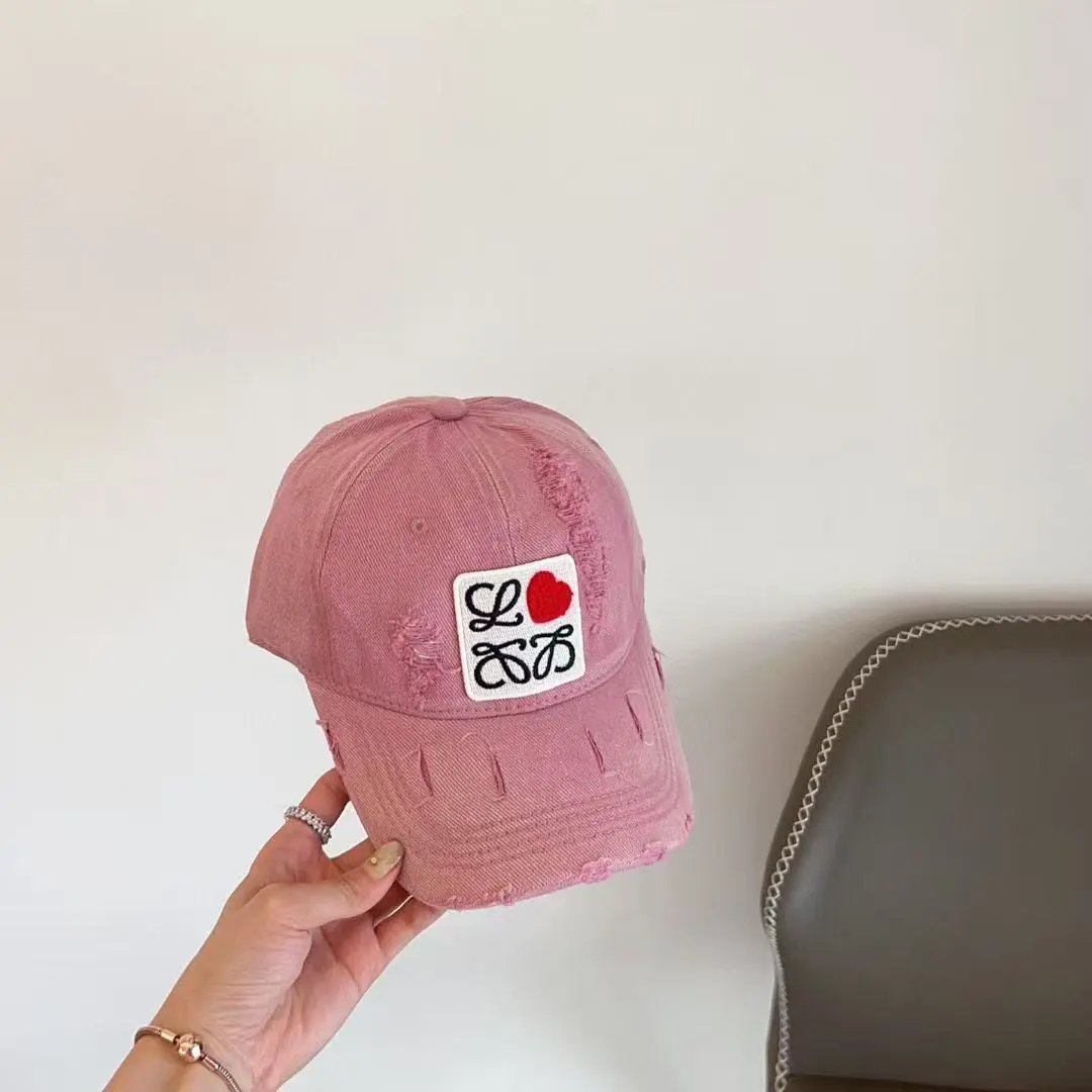 Loewe Hats Distressed Logo Patch Baseball Cap image 4