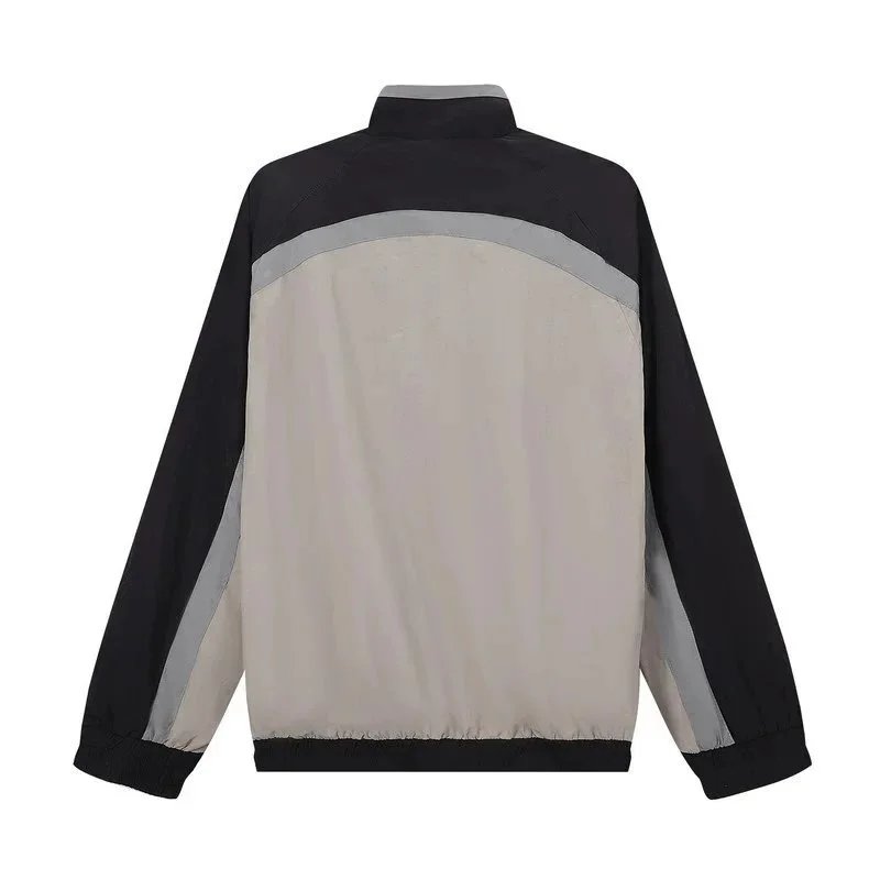 Track Jacket Set Beige Black Light Blue Sporty Two Piece Outfit