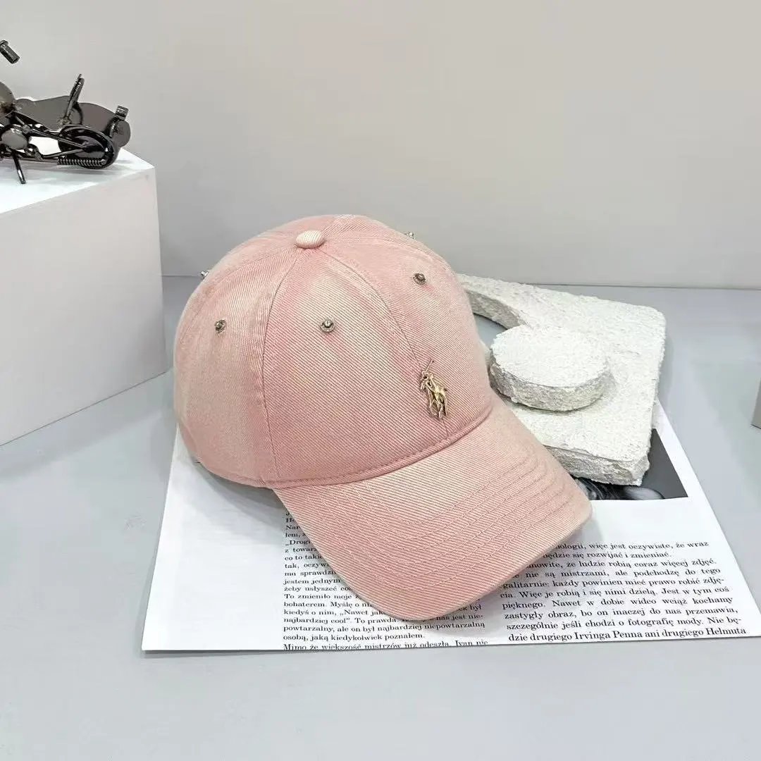 Polo Ralph Lauren Hats Rhinestone-studded baseball cap with metal Player logo image 3
