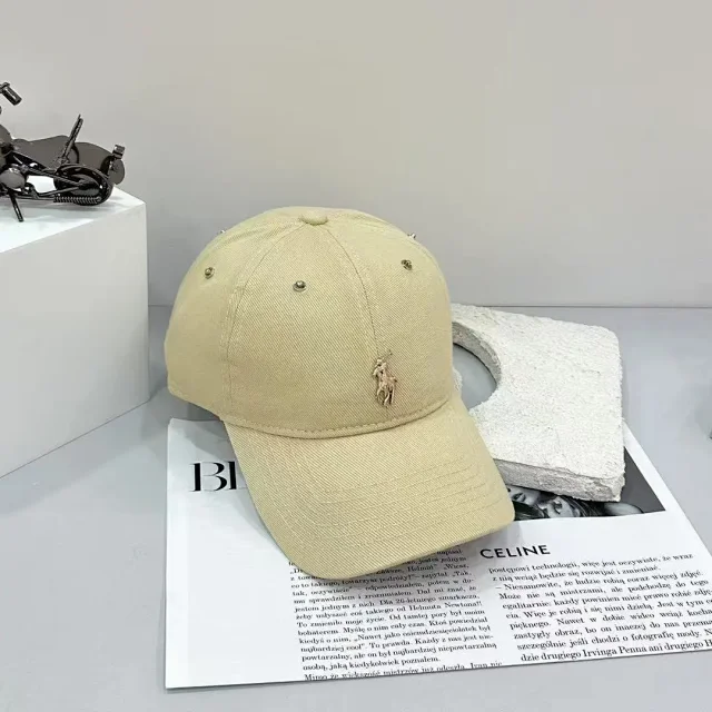 Polo Ralph Lauren Hats Rhinestone-studded baseball cap with metal Player logo product detail image 7