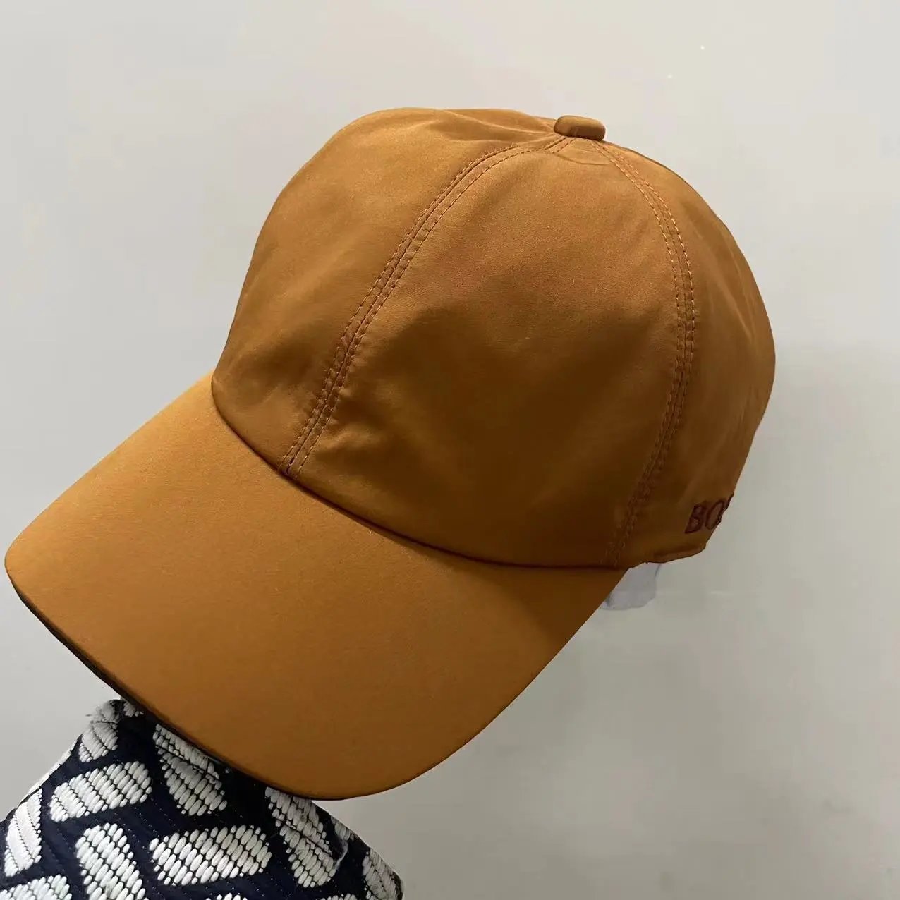 Canvas Baseball Cap Mustard Casual Adjustable Hat