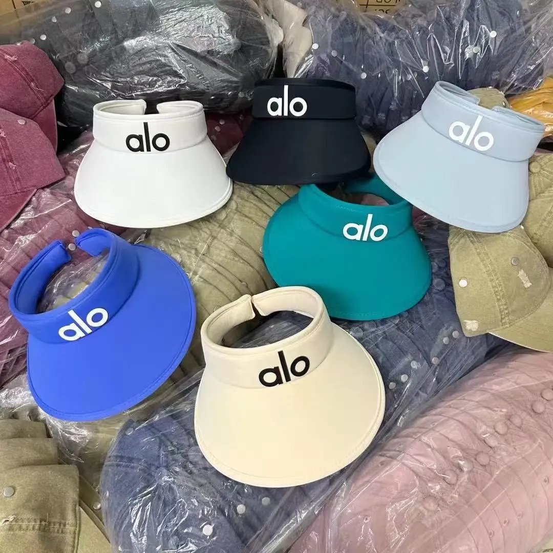 Alo Visor White Black Light Blue Royal Blue Teal Cream Sport Sun Visor