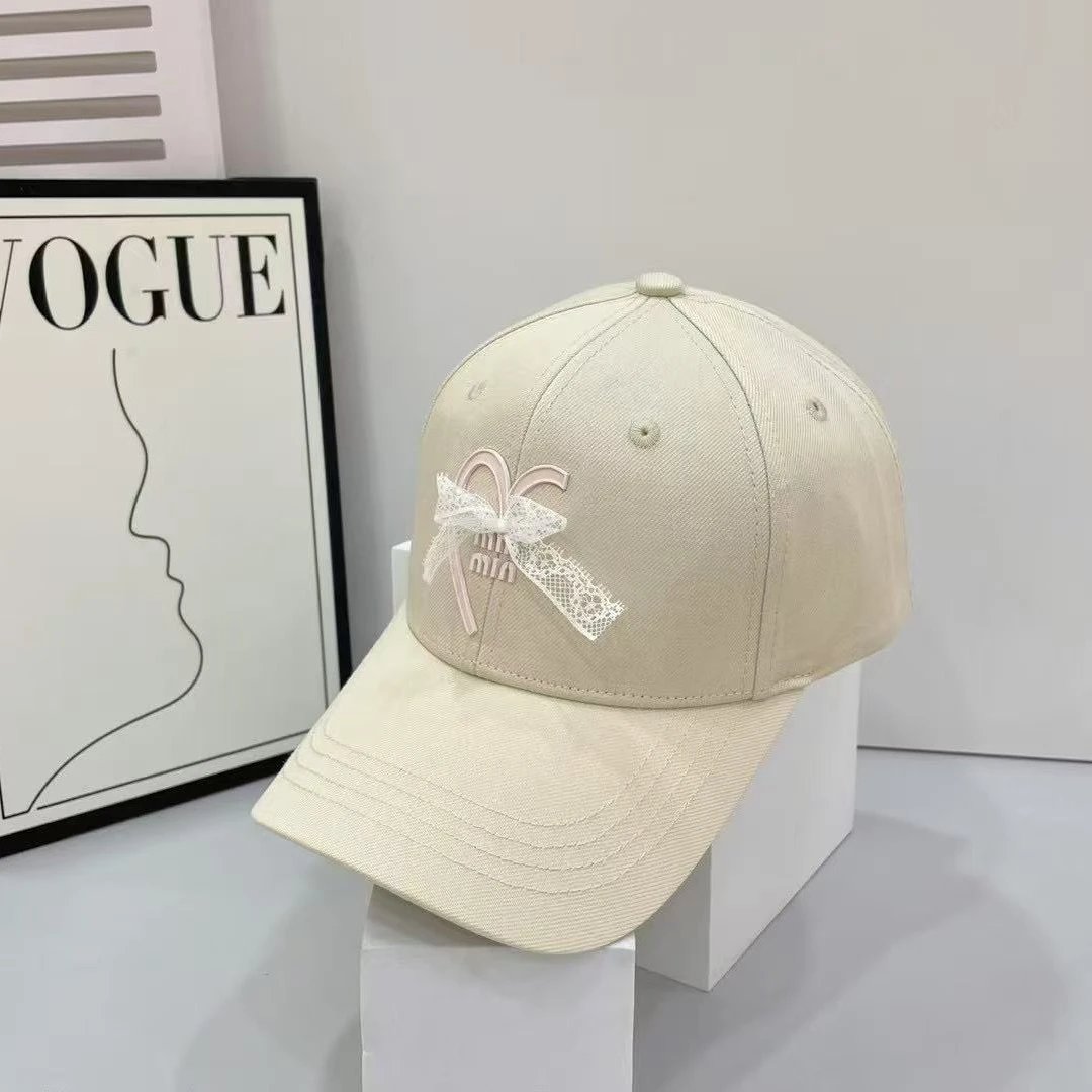 Miu Hats Heart and Lace Bow Baseball Cap image 5