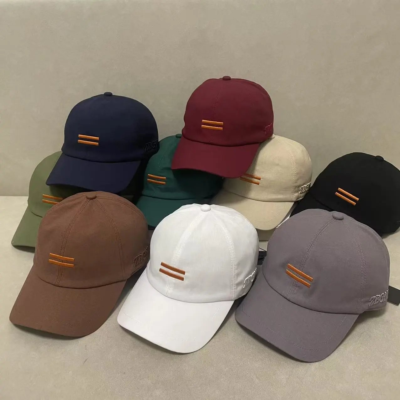 Unbranded Hats Embroidered Double-Bar Baseball Cap image 1