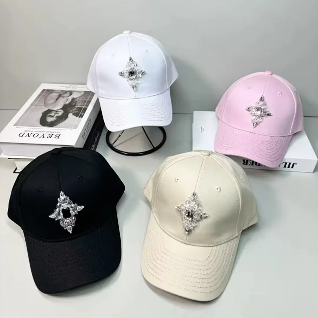 Unbranded Hats Rhinestone Cross Baseball Cap product detail image 1