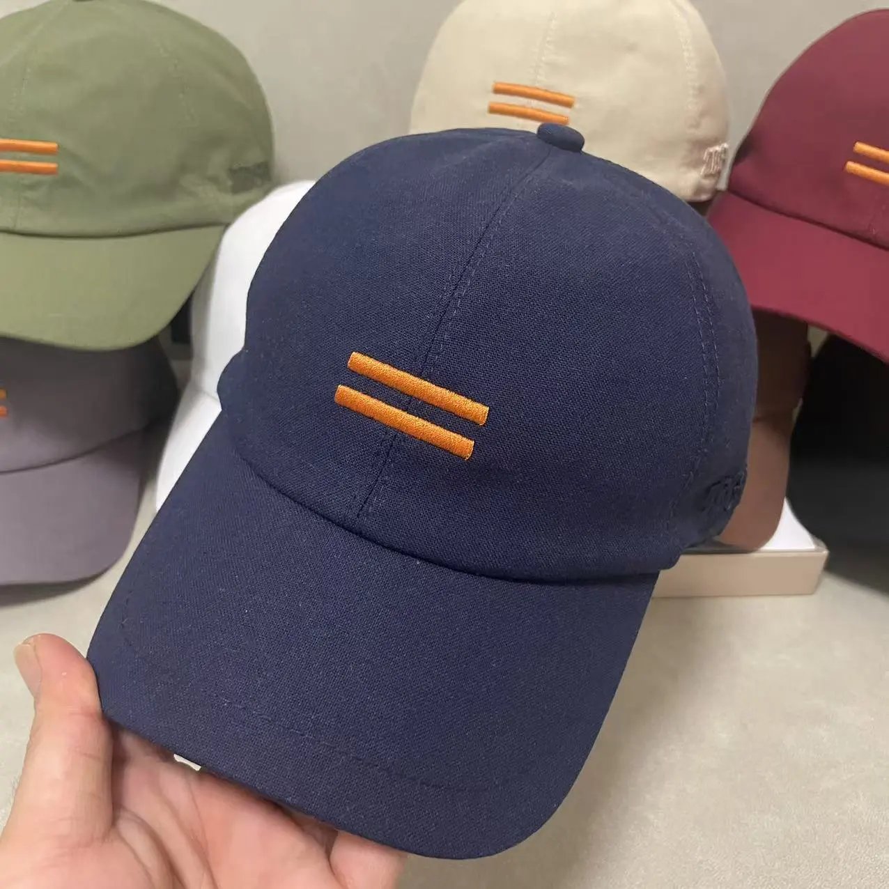 Unbranded Hats Embroidered Double-Bar Baseball Cap image 4