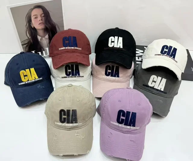 Unbranded Hats CIA Embroidered Distressed Baseball Cap product detail image 1