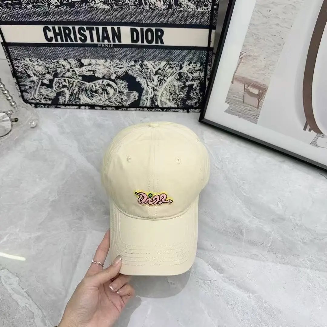 Unbranded Hats Embroidered Script Logo Baseball Cap — Apricot color