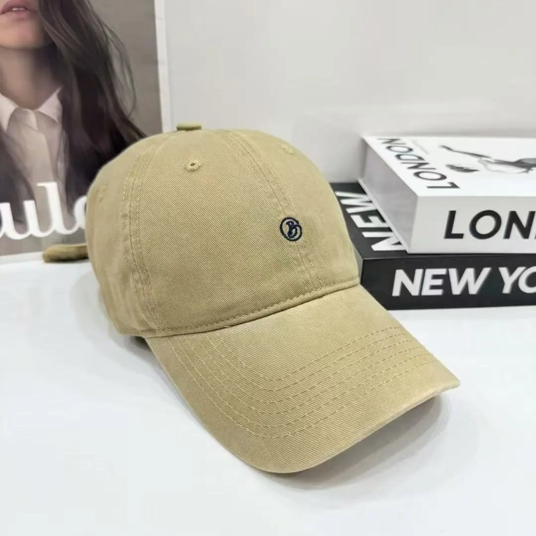 Unbranded Hats Washed Cotton Baseball Cap with Embroidered Monogram image 2