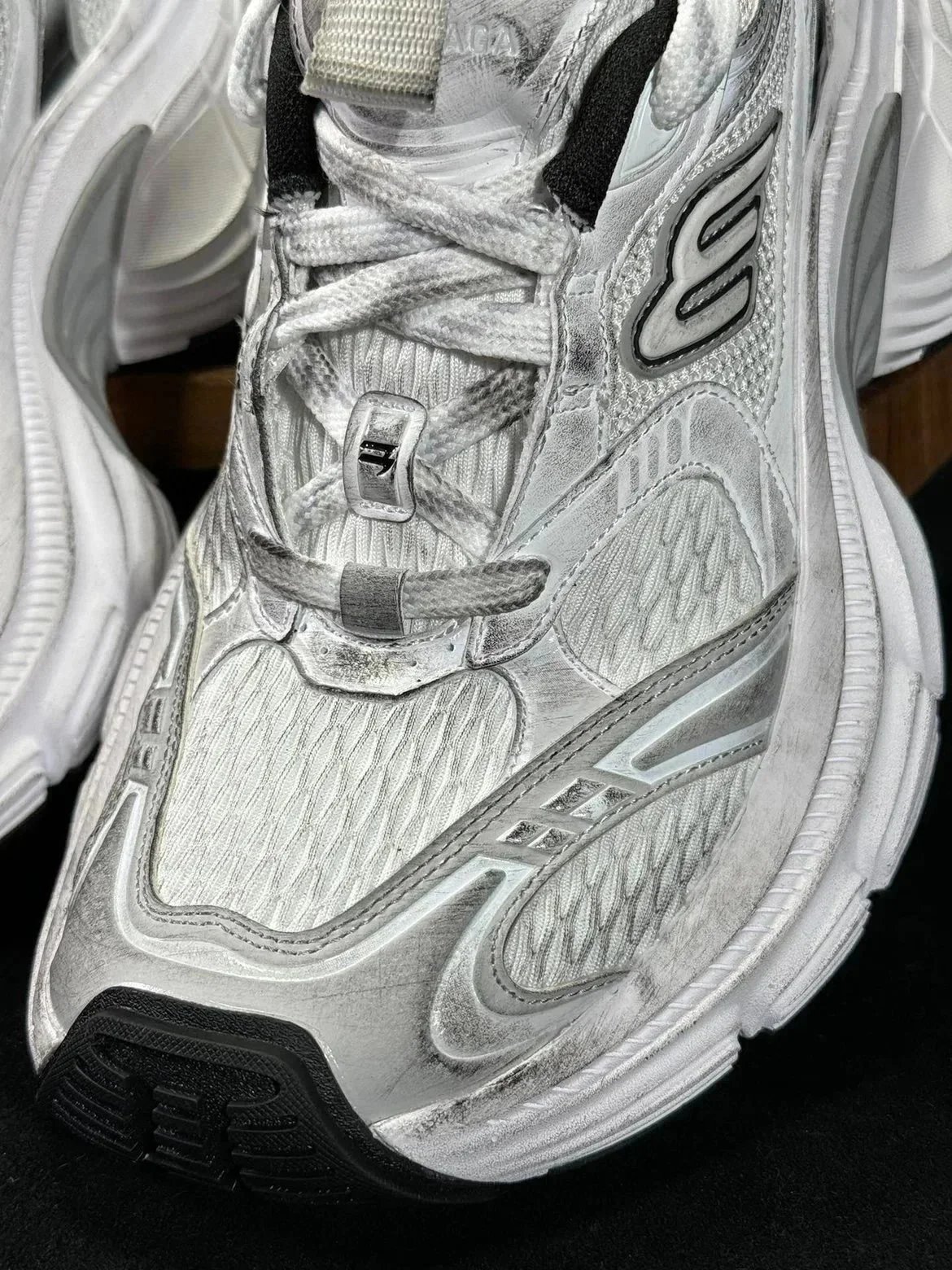 Skechers D'Lites Black Grey Chunky Sneakers