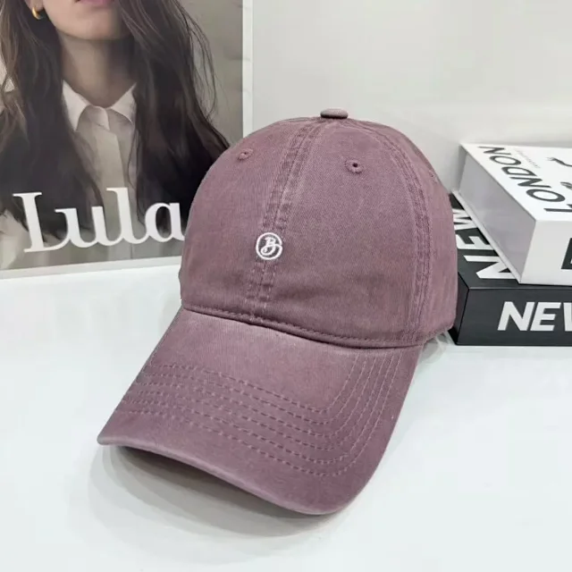 Unbranded Hats Washed Cotton Baseball Cap with Embroidered Monogram product detail image 6