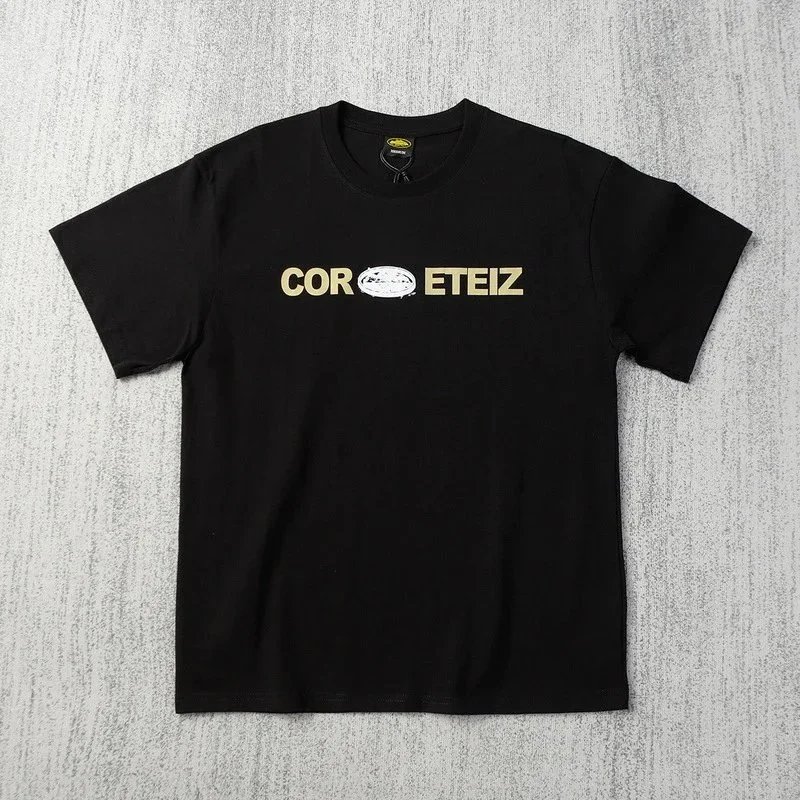COR ETEIZ White Black Graphic Print T-Shirt