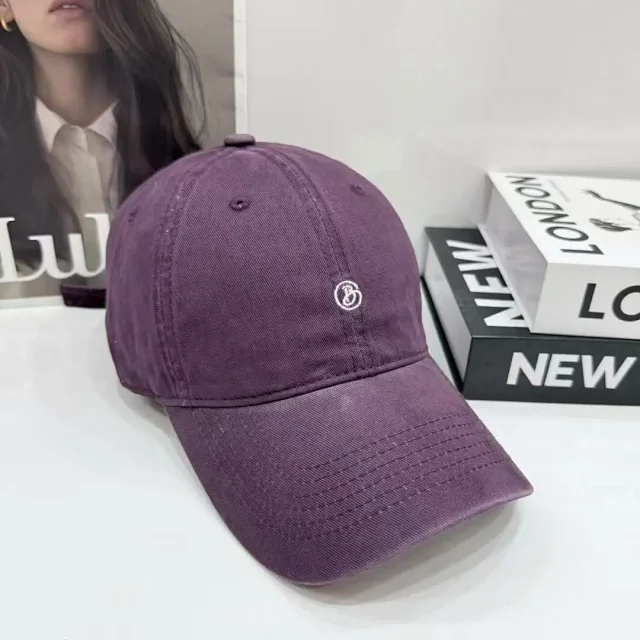 Unbranded Hats Washed Cotton Baseball Cap with Embroidered Monogram product detail image 8