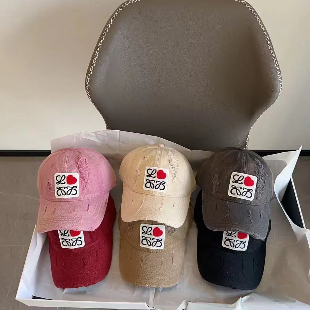 Loewe Hats Distressed Logo Patch Baseball Cap image 1