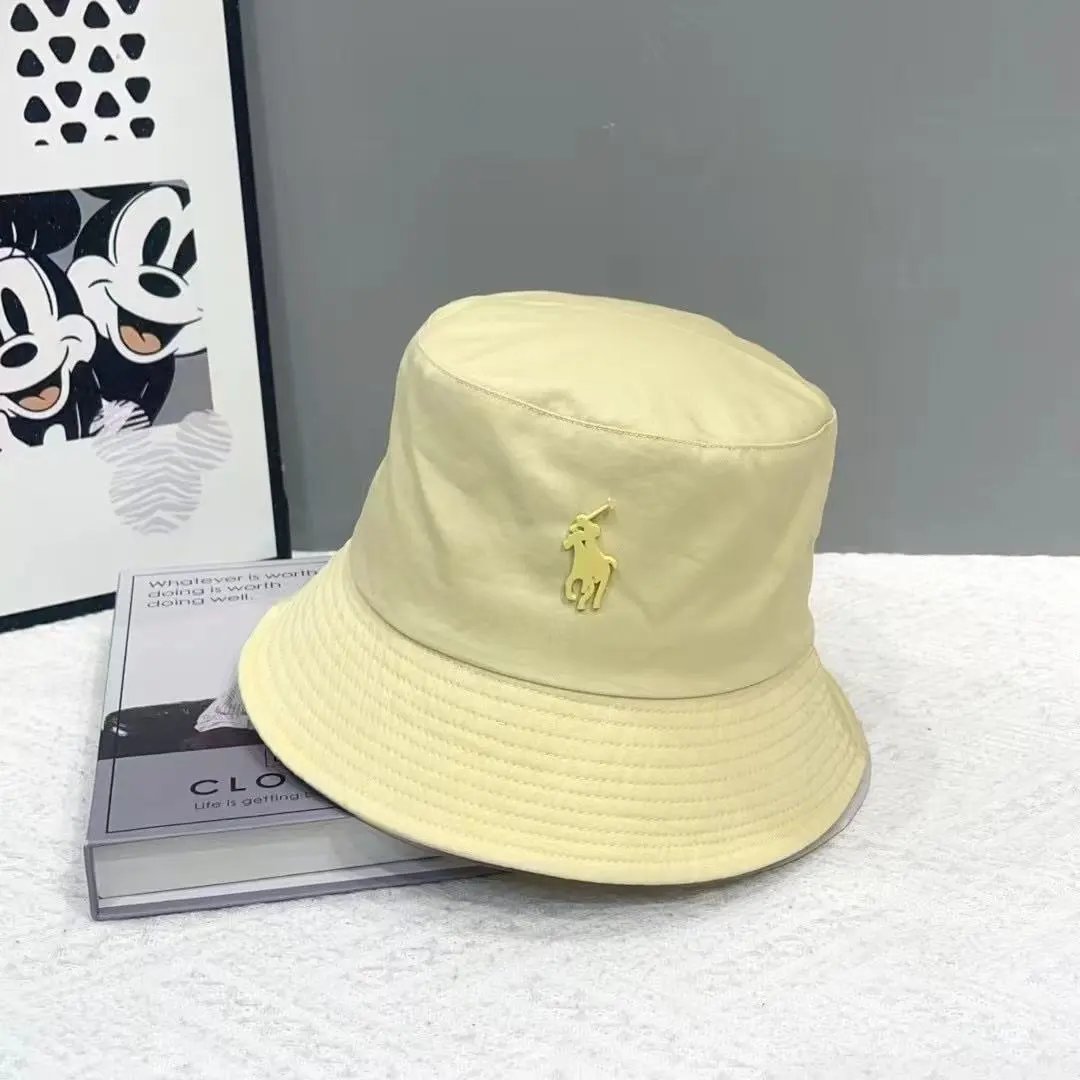 Polo Ralph Lauren Bucket Hat Navy Beige Cream Light Gray Pale Yellow Sky Blue Classic