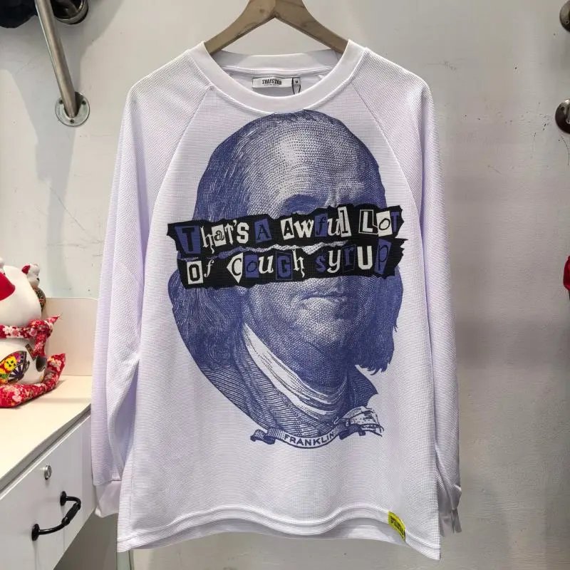 Trapstar Franklin Black Graphic Print Long Sleeve Sweatshirt