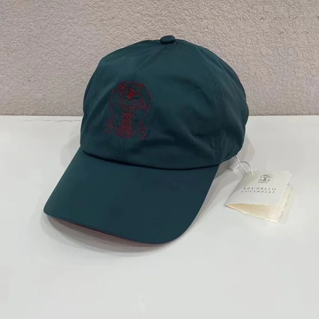 Brunello Cucinelli Hats Embroidered Baseball Cap product detail image 2