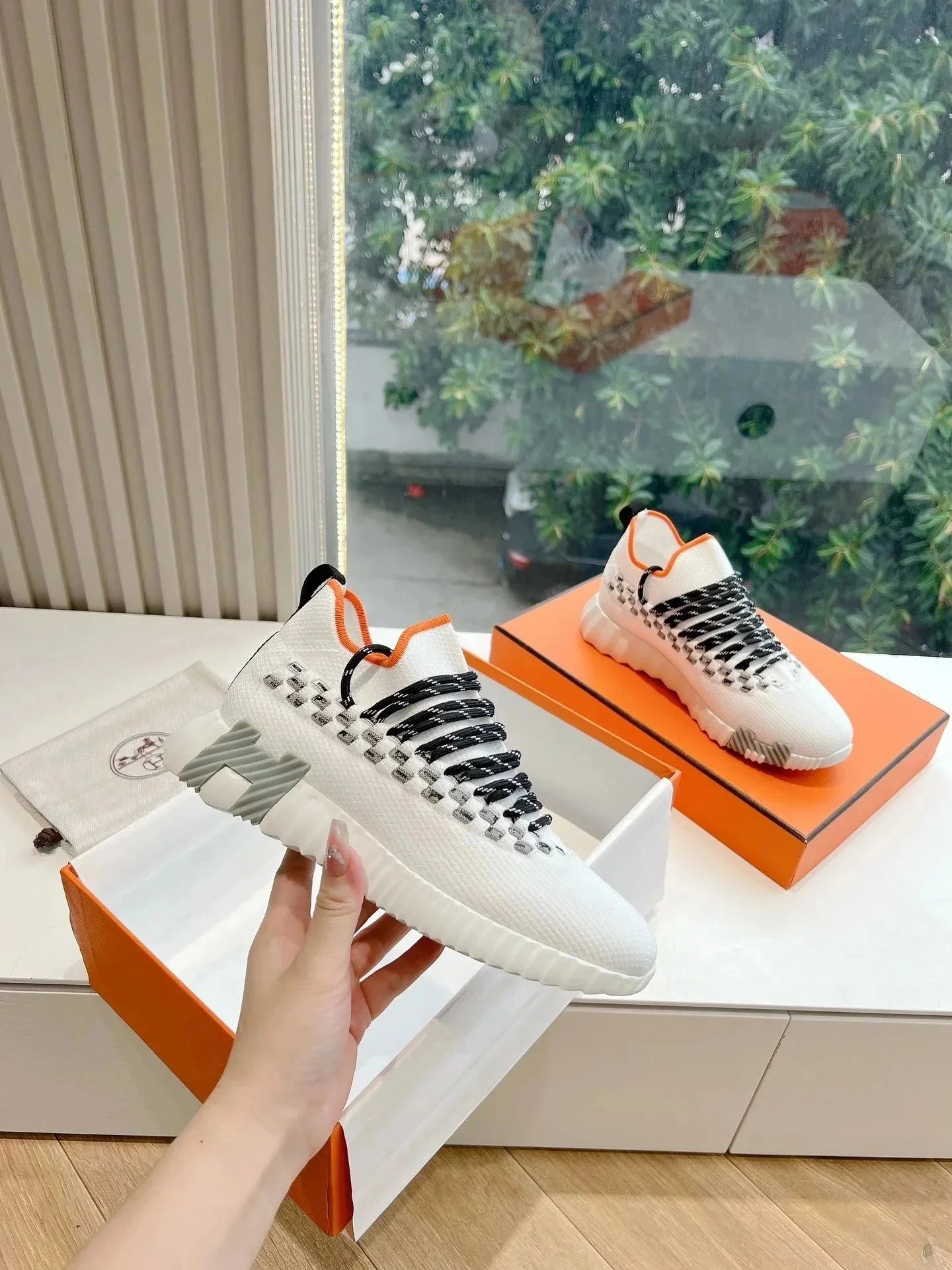 Hermès Sneakers Bouncing knit high-top — Figure 7