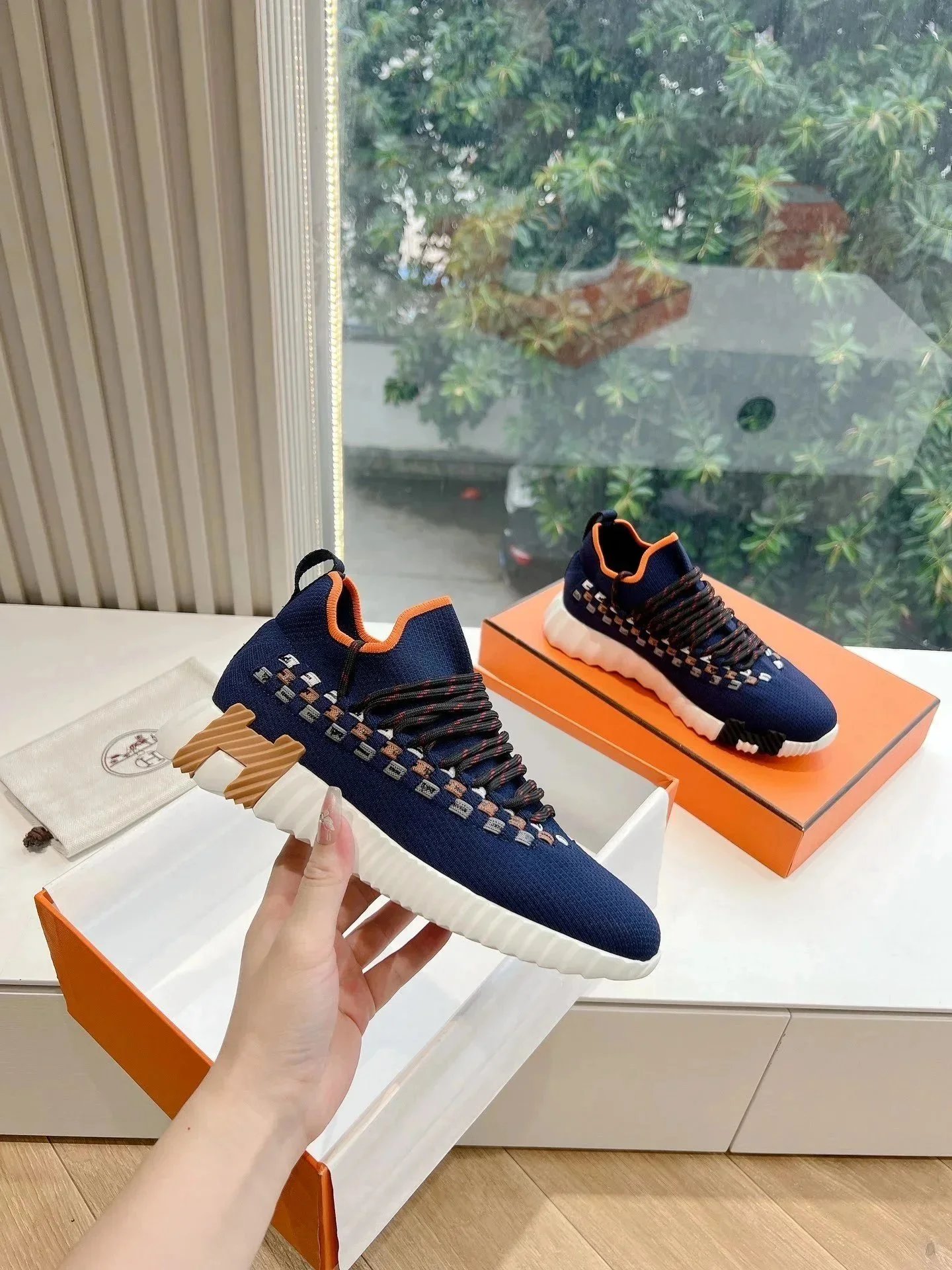 Hermès Sneakers Bouncing knit high-top — Figure 9